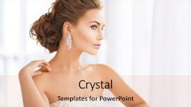  Presentation with arabian woman wearing hijab muslim - PPT theme consisting of carat - close up of beautiful woman background and a lemonade colored foreground