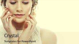  Presentation with luxury diamond - Slide deck featuring carat - jewelry luxury wedding and people background and a lemonade colored foreground