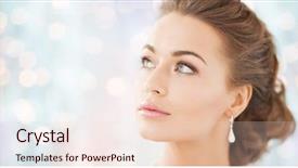  Presentation with blue lights - Slide deck consisting of carat - people beauty jewelry and accessories background and a lemonade colored foreground