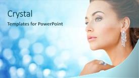  Presentation with luxury diamond - Audience pleasing slide deck consisting of carat - people holidays jewelry luxury backdrop and a cool aqua colored foreground