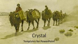  Presentation with camel caravan - Slide set featuring mallard ducks swimming on lake nature photo of birds background and a gray colored foreground