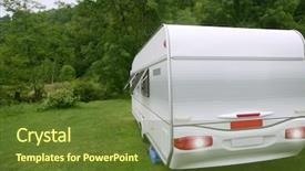  Presentation with caravan - Cool new presentation with caravan van in the green backdrop and a tawny brown colored foreground