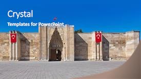  Presentation with turkey - Cool new theme with caravansary on the silk road backdrop and a teal colored foreground