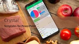  Presentation with keto - Presentation design having carb-manager-app-for-keto background and a  colored foreground