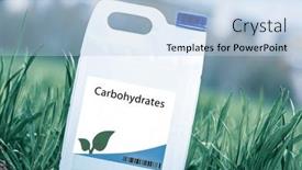  Presentation with plant chemistry - Presentation featuring carbohydrates-essential-energy-sources background and a light blue colored foreground