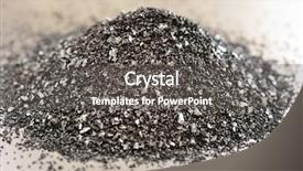  Presentation with charcoal - PPT theme featuring carbon - heap of activated charcoal background and a gray colored foreground