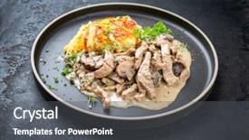  Presentation with sti - Colorful PPT theme enhanced with carbon - traditional swiss z rcher geschnetzeltes backdrop and a dark gray colored foreground