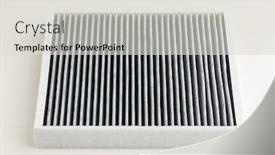  Presentation with filter - Slides with carbon-air-filter-for-car background and a light gray colored foreground