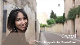  Presentation with city street - Amazing PPT layouts having 3 business circular chart of gold and silver on a white background backdrop and a cream colored foreground