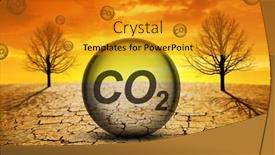  Presentation with carbon dioxide - Presentation design enhanced with carbon-dioxide-escaping background and a  colored foreground