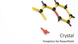  Presentation with structure - Audience pleasing PPT layouts consisting of carbon element - broken molecule structure isolated backdrop and a white colored foreground