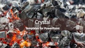  Presentation with fire - Audience pleasing presentation consisting of carbon element - fire burning coals close up backdrop and a tawny brown colored foreground