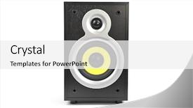  Presentation with carbon - Slide deck with carbon element - speaker isolated on white background and a  colored foreground