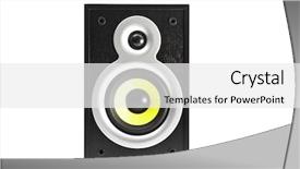  Presentation with carbon - Beautiful presentation design featuring carbon element - speaker isolated on white backdrop and a white colored foreground