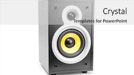  Presentation with carbon - PPT theme featuring carbon element - speaker isolated on white background and a  colored foreground