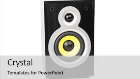  Presentation with carbon - PPT theme with carbon element - speaker isolated on white background and a  colored foreground