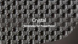  Presentation with textile - Presentation theme having carbon fiber - black textile background background and a dark gray colored foreground