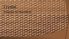  Presentation with fabric - Presentation theme consisting of green seedlings in new life background and a coral colored foreground