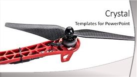  Presentation with motor electric - Audience pleasing presentation theme consisting of carbon fiber drone propeller electric backdrop and a white colored foreground