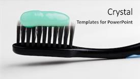  Presentation with carbon fiber - Presentation theme enhanced with carbon fiber toothbrush with green background and a white colored foreground