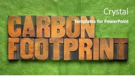  Presentation with carbon footprint - Cool new slides with carbon-footprint-fossil-fuel-emission backdrop and a seafoam green colored foreground