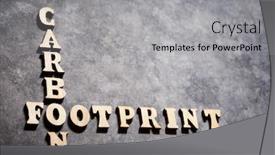  Presentation with carbon footprint - Slides having carbon-footprint-text background and a light gray colored foreground