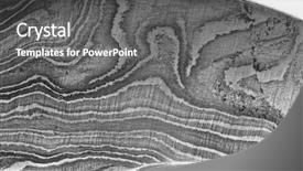  Presentation with damascus steel - Presentation theme featuring carbon metal - closeup of the abstract wave background and a gray colored foreground