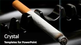  Presentation with smoking ashtray - Audience pleasing PPT layouts consisting of carbon monoxide - cigarette smoking away backdrop and a  colored foreground