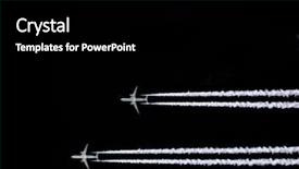  Presentation with parallel - Beautiful presentation featuring carbon monoxide - two jet aircraft flying backdrop and a black colored foreground