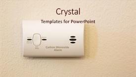  Presentation with carbon - Slide set consisting of carbon monoxide alarm attached background and a lemonade colored foreground