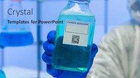  Presentation with laboratory chemical - Presentation theme having carbon-monoxide-carbon-monoxide-hazardous background and a light blue colored foreground