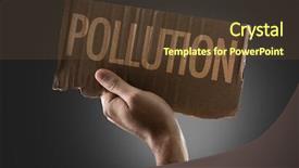  Presentation with pollution - Slides consisting of carbon monoxide poisoning - pollution background and a tawny brown colored foreground
