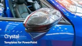  Presentation with rear view mirror - Amazing slide set having carbon rear view mirror backdrop and a ocean colored foreground