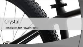  Presentation with mountain bike - Colorful presentation design enhanced with carbon tubes - modern mtb race mountain bike backdrop and a light gray colored foreground