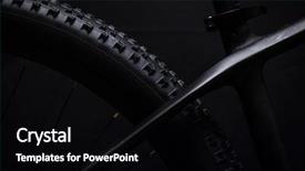  Presentation with mountain bike - Beautiful PPT layouts featuring carbon tubes - modern mtb race mountain bike backdrop and a black colored foreground