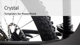  Presentation with mountain bike - Slide deck featuring carbon tubes - modern mtb race mountain bike background and a white colored foreground
