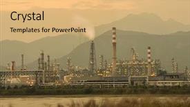  Presentation with refinery - Slide deck having beautiful woman in black fur coat posing outdoor winter portrait background and a dark gray colored foreground