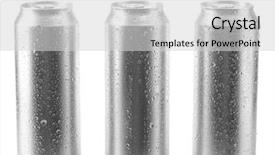  Presentation with carbonated soft drink - Slide set featuring carbonated soft drink - beer can isolated on white background and a light gray colored foreground