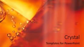  Presentation with carbonated soft drink - Cool new slides with carbonated soft drink - cola with ice cubes backdrop and a red colored foreground