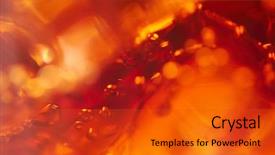  Presentation with carbonated soft drink - Amazing slide set having carbonated soft drink - cola with ice cubes backdrop and a gold colored foreground