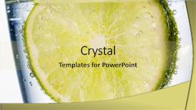  Presentation with drinking glass - Colorful theme enhanced with carbonated soft drink - glass of fresh drinking water backdrop and a  colored foreground