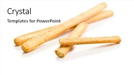  Presentation with italian compass - Amazing slide deck having carbphydrate - italian grissini breadsticks tasty grissini backdrop and a white colored foreground
