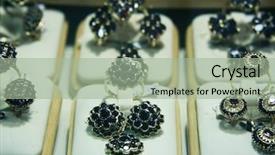 Presentation with jewelry - Slide set with carbuncle - jewelry in store window fashion background and a mint green colored foreground