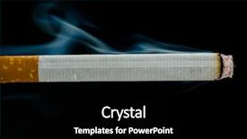  Presentation with black women teach - Slide set featuring carcinogenic - lit cigarette on black background background and a  colored foreground