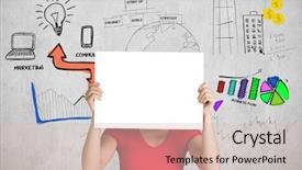  Presentation with pink white - Audience pleasing presentation theme consisting of card against white and grey backdrop and a soft green colored foreground