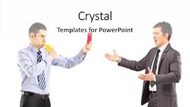  Presentation with whistle - Audience pleasing PPT theme consisting of flag of tilburg netherlands painted on brick wall backdrop and a dark gray colored foreground