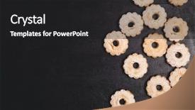  Presentation with baking cookies choc - Amazing presentation theme having card baking - fresh baked cookies topview backdrop and a  colored foreground