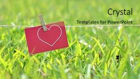  Presentation with wedding card india - Presentation theme consisting of card hanging on the clothesline background and a yellow colored foreground