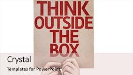  Presentation with think - Theme enhanced with think outside the box card background and a lemonade colored foreground