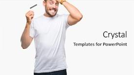  Presentation with credit market - Presentation consisting of card over isolated background stress background and a  colored foreground